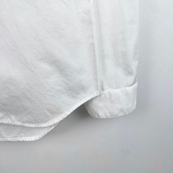 Dior White Cotton & Polyester Embroidered Button-Down Shirt Size 40 - Picture 4 of 7